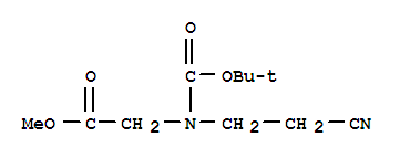 Methyl 2-(tert-butoxycarbonyl(2-cyanoethyl)amino)acetate Structure,266353-19-9Structure