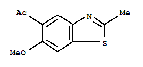 Ketone, 6-methoxy-2-methyl-5-benzothiazolyl methyl (8ci) Structure,26749-55-3Structure