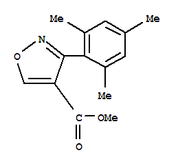 (9ci)-3-(2,4,6-三甲基苯基)-4-異噁唑羧酸甲酯結(jié)構(gòu)式_267651-91-2結(jié)構(gòu)式