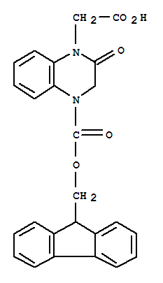 Fmoc-4-carboxymethyl-1,2,3,-tetrahydroquinoxalin-3-one Structure,269078-84-4Structure