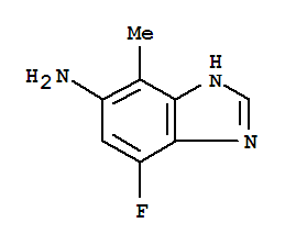 1H-benzimidazol-5-amine,7-fluoro-4-methyl-(9ci) Structure,269083-21-8Structure