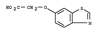 Acetic acid, (6-benzothiazolyloxy)- (9ci) Structure,273939-87-0Structure