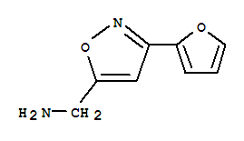 (8ci)-5-(氨基甲基)-3-(2-呋喃基)-異噁唑結(jié)構(gòu)式_27473-54-7結(jié)構(gòu)式