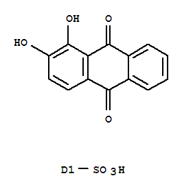 1,2-Dihydroxyanthraquinone-3-sulfonic acid Structure,27613-78-1Structure