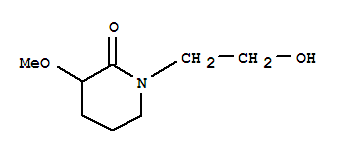 2-Piperidinone,1-(2-hydroxyethyl)-3-methoxy-(9ci) Structure,278794-14-2Structure