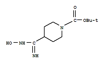 1-tert-Butyloxycarbonyl-4-(N-Hydroxycarbamimidoyl)piperidine Structure,280110-63-6Structure