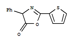 (8ci)-4-苯基-2-(2-噻吩)-2-噁唑啉-5-酮結構式_28168-62-9結構式