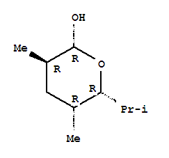 (2r,3r,5r,6r)-rel-(9ci)-四氫-3,5-二甲基-6-(1-甲基乙基)-2H-吡喃-2-醇結(jié)構(gòu)式_283177-93-5結(jié)構(gòu)式