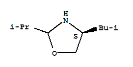 Oxazolidine, 2-(1-methylethyl)-4-(2-methylpropyl)-, (4s)-(9ci) Structure,285124-27-8Structure