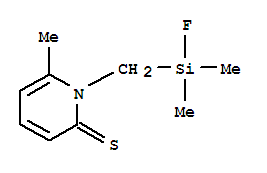 2(1H)-pyridinethione, 1-[(fluorodimethylsilyl)methyl]-6-methyl- Structure,285127-26-6Structure