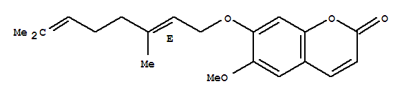 7-香葉草氧基-6-甲氧基香豆素結(jié)構(gòu)式_28587-43-1結(jié)構(gòu)式