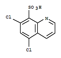  5,7-二氯-8-喹啉磺酸結(jié)構(gòu)式_28712-89-2結(jié)構(gòu)式