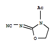 [(2E)-3-acetyl-1,3-oxazolidin-2-ylidene]cyanamide Structure,287172-16-1Structure