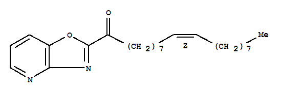 1-噁唑并[4,5-b]吡啶-2-基-9z-十八烯-1-酮結(jié)構(gòu)式_288862-58-8結(jié)構(gòu)式