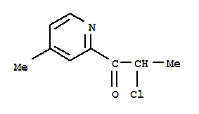 1-Propanone, 2-chloro-1-(4-methyl-2-pyridinyl)-(9ci) Structure,289469-59-6Structure