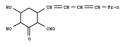 Cyclohexanecarboxaldehyde,6-(1,3-heptadien-1-yl)-3,4-dihydroxy-2-oxo- Structure,29119-03-7Structure