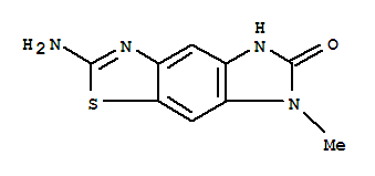 (9ci)-2-氨基-5,7-二氫-7-甲基-6H-咪唑并[4,5-f]苯并噻唑-6-酮結(jié)構(gòu)式_294867-12-2結(jié)構(gòu)式