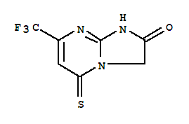 1,5-二氫-5-硫氧代-7-(三氟甲基)-咪唑并[1,2-a]嘧啶-2(3h)-酮結(jié)構(gòu)式_294880-84-5結(jié)構(gòu)式