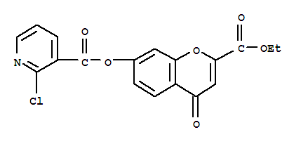 2-(Ethoxycarbonyl)-4-oxo-4H-chromen-7-yl 2-chloronicotinate Structure,295787-48-3Structure