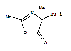 2-Oxazolin-5-one, 4-isobutyl-2,4-dimethyl-, ()-(8ci) Structure,29679-03-6Structure