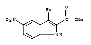 Methyl 5-nitro-3-phenyl-1h-indole-2-carboxylate Structure,298187-65-2Structure