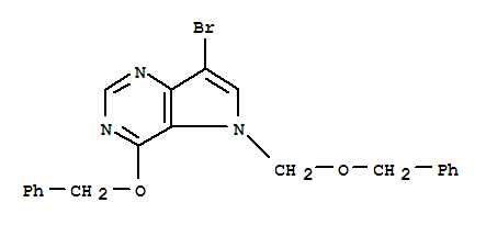 4-Benzyloxy-5-n-benzyloxymethyl-7-bromopyrrolo[3,2-d]pyrimidine Structure,299916-80-6Structure