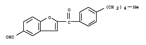 2-(4-Pentylbenzoyl)-1-benzofuran-5-carbaldehyde Structure,300665-10-5Structure