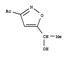 Ethanone, 1-[5-(1-hydroxyethyl)-3-isoxazolyl]-(9ci) Structure,301168-23-0Structure