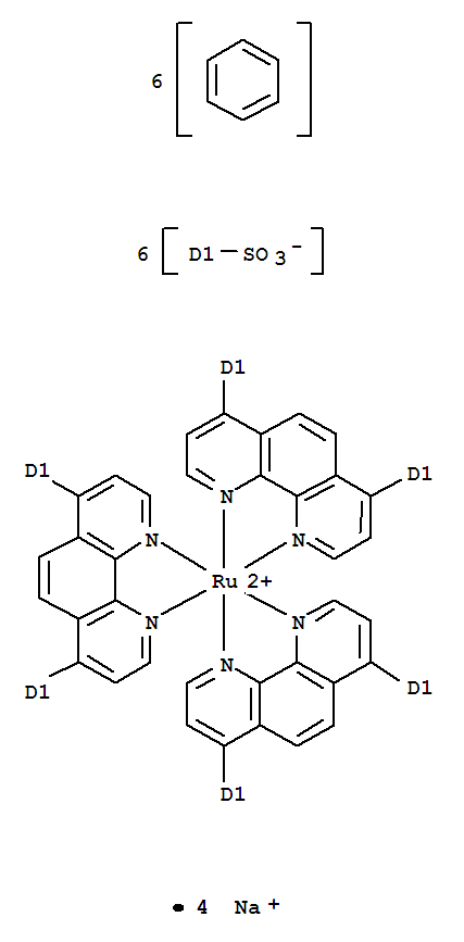 Tris[4-(1,10-phenanthrolin-4-yl)benzenesulfonic acid] ruthenium sodium salt Structure,301206-84-8Structure