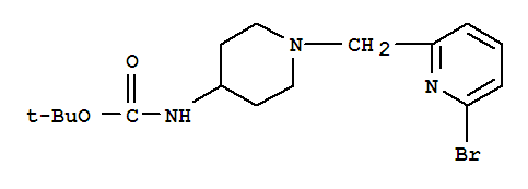 Tert-butyl 1-[(6-bromopyridin- 2-yl)methyl]piperidin-4-ylcarbamate Structure,303763-37-3Structure