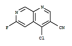 4-Chloro-6-fluoro-1,7-naphthyridine-3-carbonitrile Structure,305371-18-0Structure