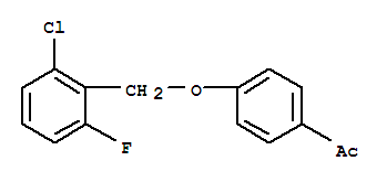 1-{4-[(2-Chloro-6-fluorobenzyl)oxy]phenyl}ethan-1-one Structure,306934-77-0Structure