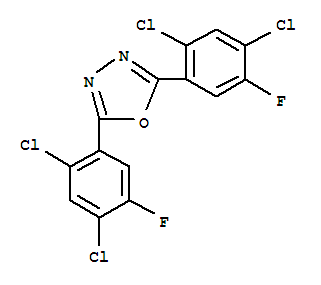 2,5-Bis(2,4-dichloro-5-fluorophenyl)-1,3,4-oxadiazole Structure,307557-48-8Structure