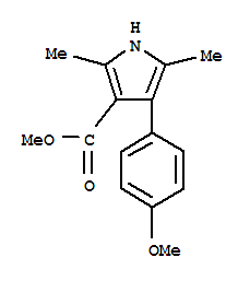 1H-pyrrole-3-carboxylicacid,4-(4-methoxyphenyl )-2,5-dimethyl -,methylester(9ci) Structure,312271-09-3Structure