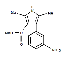 1H-pyrrole-3-carboxylicacid,2,5-dimethyl -4-(3-nitrophenyl )-,methylester(9ci) Structure,312271-10-6Structure