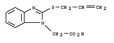 (2-Allylsulfanyl-benzoimidazol-1-yl)-acetic acid Structure,312754-94-2Structure