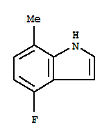 1H-Indole,4-fluoro-7-methyl-(9ci) Structure,313337-32-5Structure