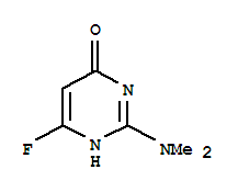 4(1H)-pyrimidinone,2-(dimethylamino)-6-fluoro-(9ci) Structure,313961-71-6Structure