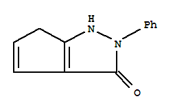 2-Phenyl-1,6-dihydrocyclopenta[c]pyrazol-3(2h)-one Structure,313996-28-0Structure