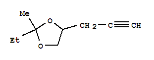 1,3-Dioxolane, 2-ethyl-2-methyl-4-(2-propynyl)-(9ci) Structure,31457-56-4Structure