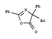 (8ci)-4-乙?；?2,4-二苯基-2-噁唑啉-5-酮結(jié)構(gòu)式_31463-66-8結(jié)構(gòu)式