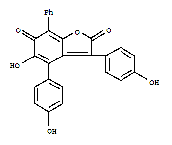 5-Hydroxy-3,4-bis(4-hydroxyphenyl )-7-phenyl -2,6-benzofurandione Structure,31590-02-0Structure