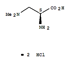 (S)-2-氨基-3-(二甲基氨基)丙酸雙鹽酸鹽水合物結(jié)構(gòu)式_31697-39-9結(jié)構(gòu)式