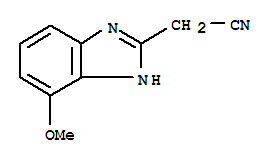 1H-benzimidazole-2-acetonitrile,4-methoxy-(9ci) Structure,317817-41-7Structure