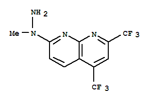 1,8-Naphthyridine,7-(1-methylhydrazino)-2,4-bis(trifluoromethyl)-(9ci) Structure,320417-41-2Structure