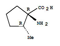 Cyclopentanecarboxylic acid,1-amino-2-methyl-,(1r,2r)-rel-(9ci) Structure,321157-23-7Structure