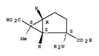 Bicyclo[3.1.0]hexane-2,6-dicarboxylic acid,2-amino-6-methyl-,(1r,2r,5s,6r)- Structure,321903-28-0Structure