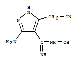 1H-pyrazole-4-carboximidamide,3-amino-5-(cyanomethyl)-n-hydroxy-(9ci) Structure,321905-55-9Structure