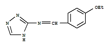 1H-1,2,4-triazol-3-amine,n-[(4-ethoxyphenyl)methylene]-(9ci) Structure,322413-06-9Structure