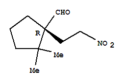 Cyclopentanecarboxaldehyde,2,2-dimethyl-1-(2-nitroethyl)-,(1r)-(9ci) Structure,325705-65-5Structure